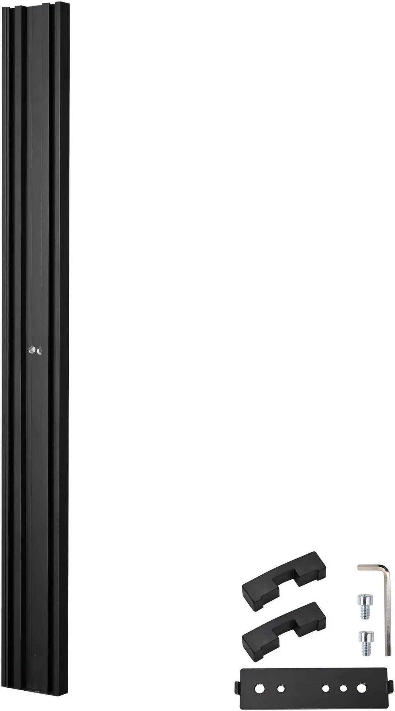 Alt view image 3 of 6 - Yescom Monitor Holding Pole Dual Monitor Arm for PC Mobile Cart Medical Trolley Cart Black