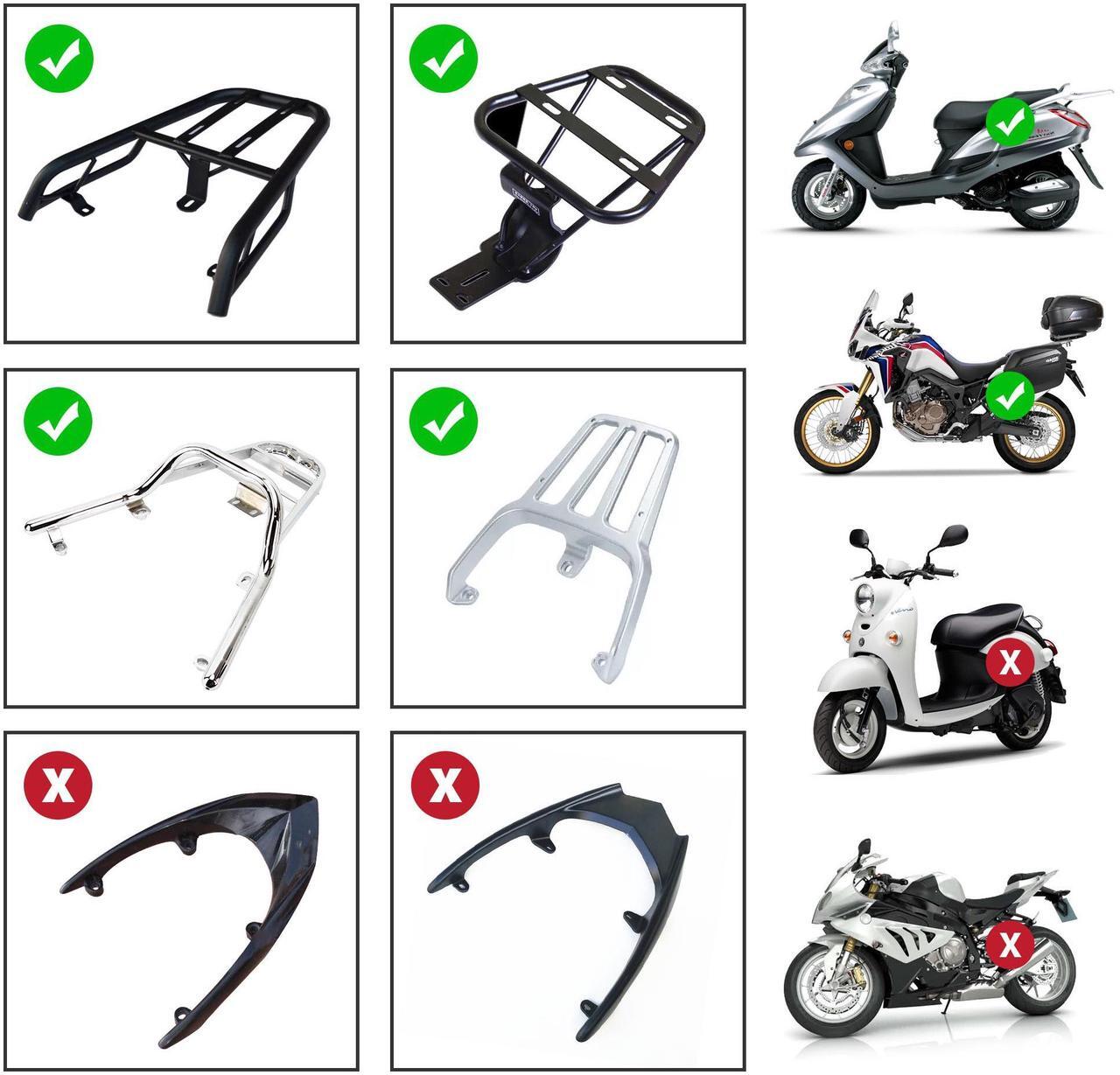 Alt view image 5 of 7 - AHR 30L Plastic Motorcycle Tail Box Scooter Luggage Holder Storage Lock Carrier Case