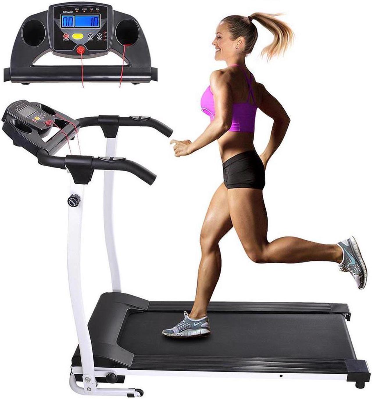 1100W Folding Electric Treadmill Portable Power Motorized Machine Running Jogging Gym Fitness