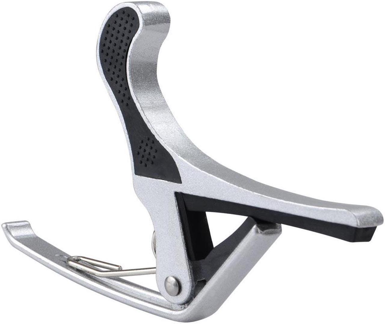 Change Tune Clamp Key Trigger Capo For Acoustic Electric Classical Guitar Silver