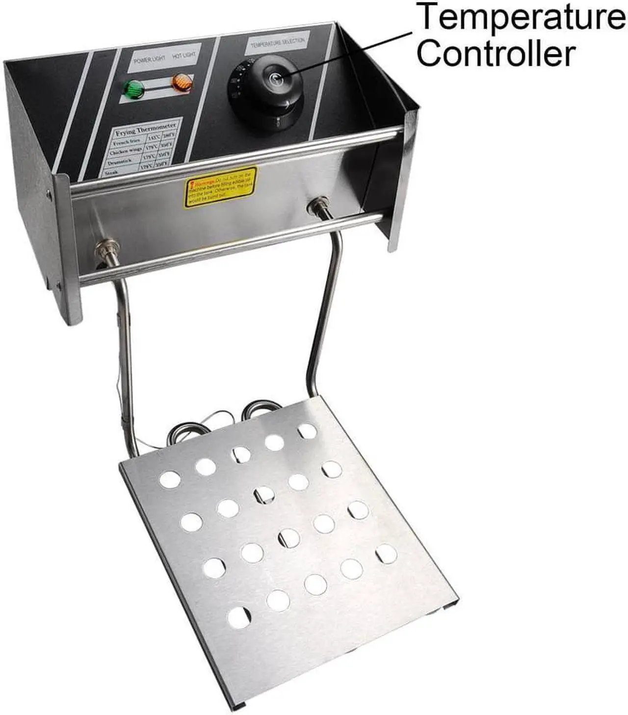 Alt view image 4 of 14 - 5000W 24L Electric Countertop Deep Fryer Dual Tank French Fry Commercial Restaurant