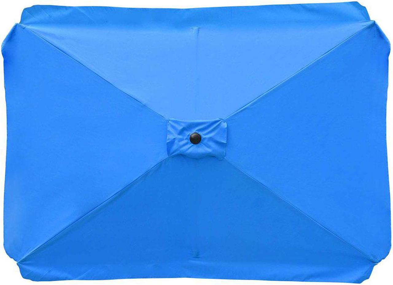 Patio Rectangle Umbrella Canopy Replacement Parasol Sunshade Cover f/ 6.5x10 ft Umbrella