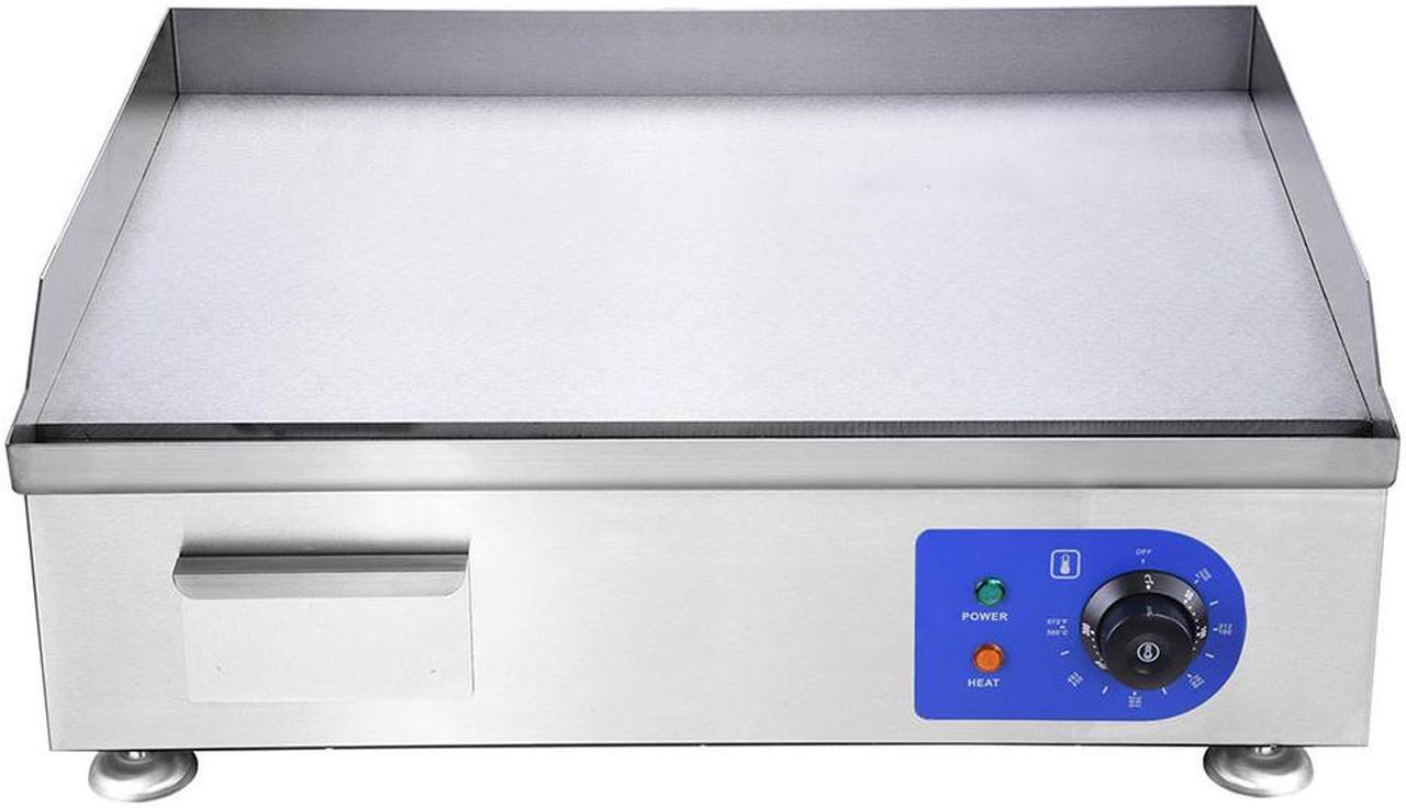 Alt view image 3 of 14 - 3500W 24" Electric Countertop Griddle Flat Top Commercial Restaurant BBQ Grill
