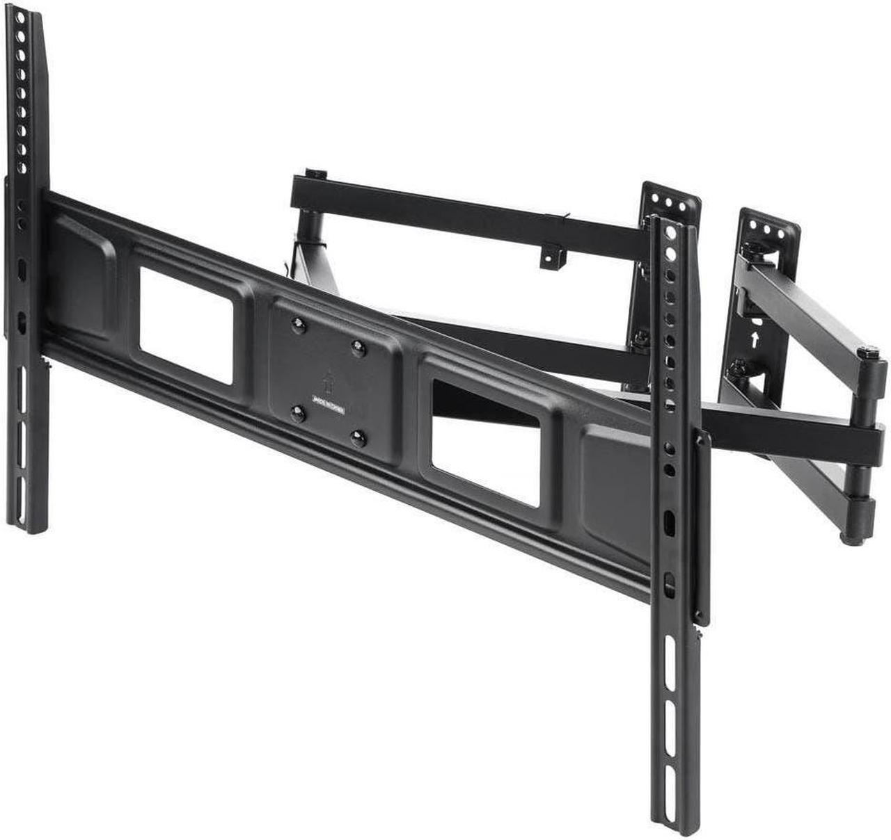 Monoprice Corner Friendly Full-Motion Articulating TV Wall Mount Bracket For TVs 32in to 70in, Max Weight 99lbs, VESA Patterns Up to 600x400, Fits Curved Screens - Cornerstone Series