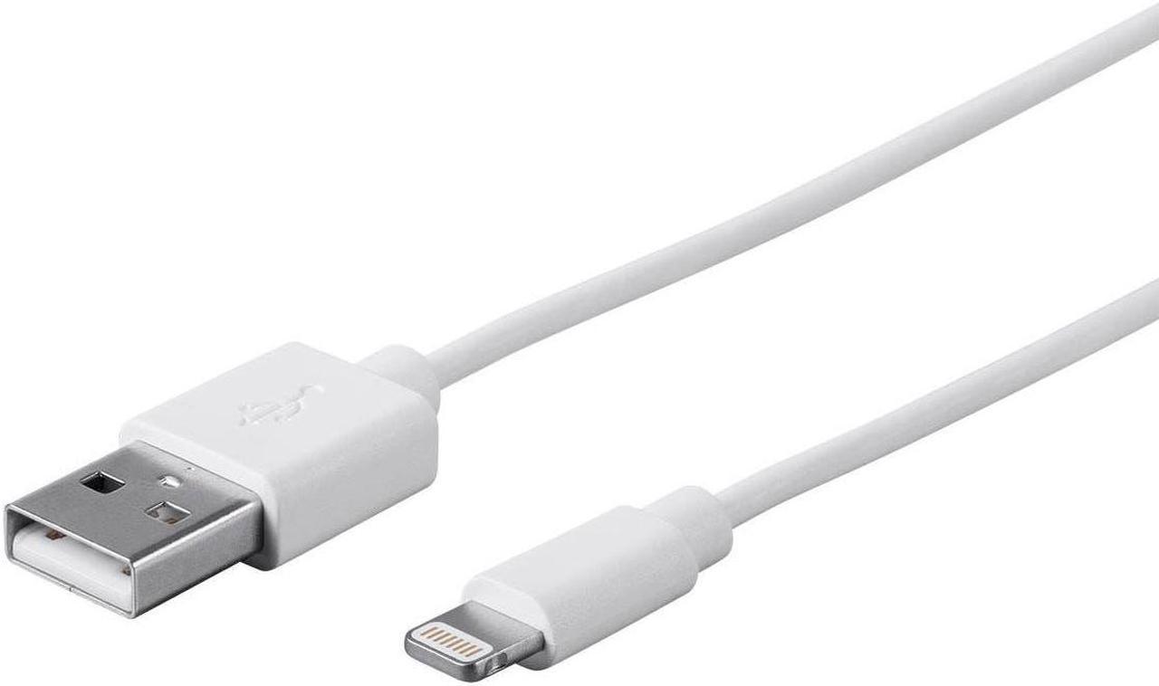 Monoprice Lightning to USB Charge & Sync Cable - 3 Feet - White | Apple MFi Certified for iPhone X, 8, 8 Plus, 7, 7 Plus, 6, 6 Plus, 5S , iPad Pro