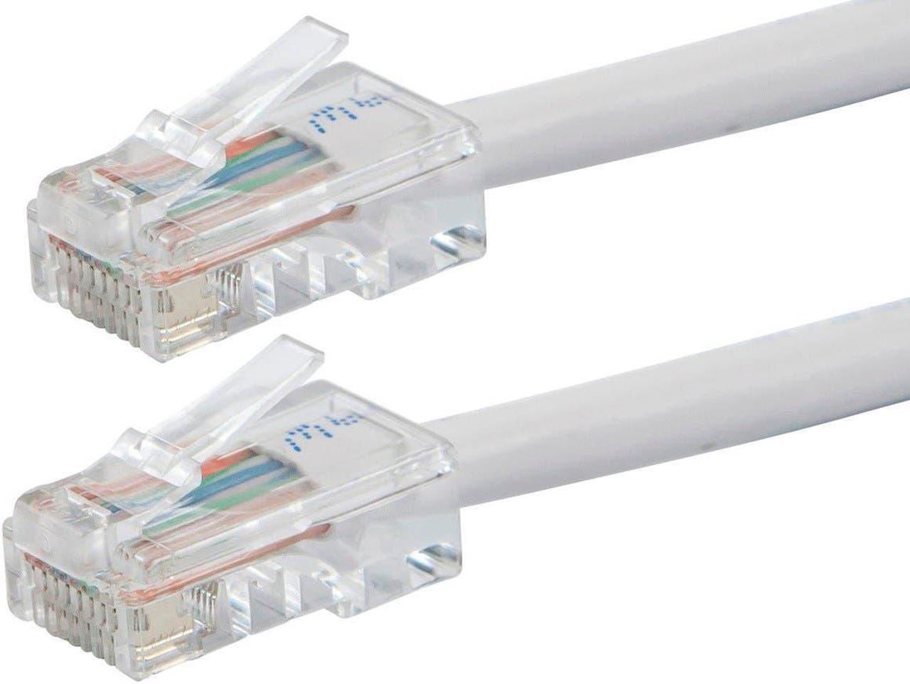 Main image of Monoprice Cat6 Ethernet Patch Cable - 10 Feet - White | Network Internet Cord - RJ45, Stranded, 550Mhz, UTP, Pure Bare Copper Wire, 24AWG - Zeroboot Series