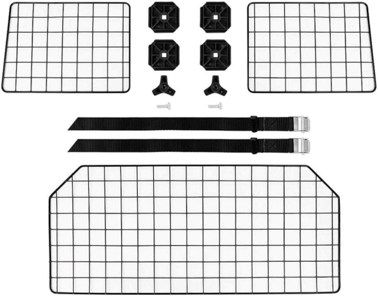 Alt view image 5 of 5 - MPM Dog Car Barrier, Adjustable Large Pet Gate Divider, Cargo Area, Universal-Fit Heavy-Duty Wire Mesh Dog Guard, Safety Travel Car Accessories, for SUVs, Van, Vehicles, Truck Cargo Area