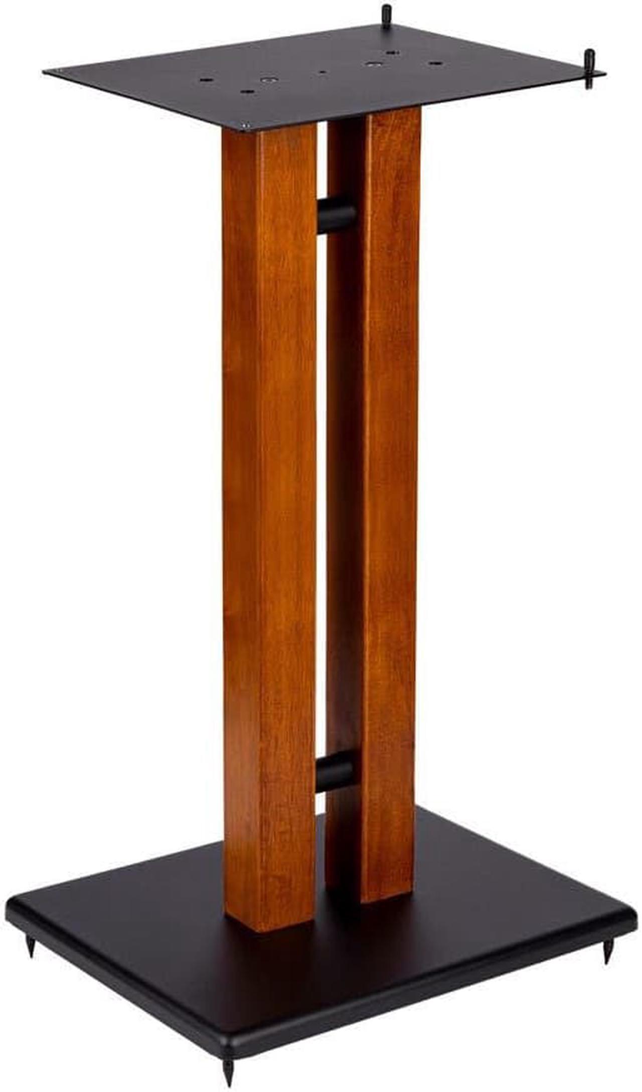 Main image of Monoprice Monolith 28in Cherry Wood Speaker Stand with Adjustable Top Plate, Cherry (Each)  Harmon Kardon, Bose, Sony, Polk, KEF, JBL, Klipsch, For Home Theater Speakers In Your Entertainment System