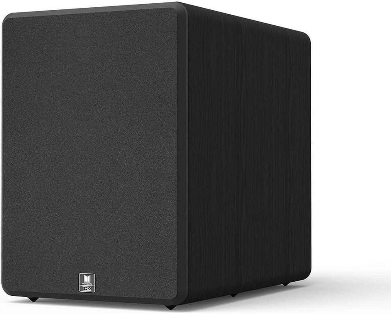 Alt view image 2 of 10 - Monoprice Monolith M-12 V2 12in THX Certified Ultra 500 Watt Powered Subwoofer, Massive Output, Low Distortion, Vented HDF Cabinet