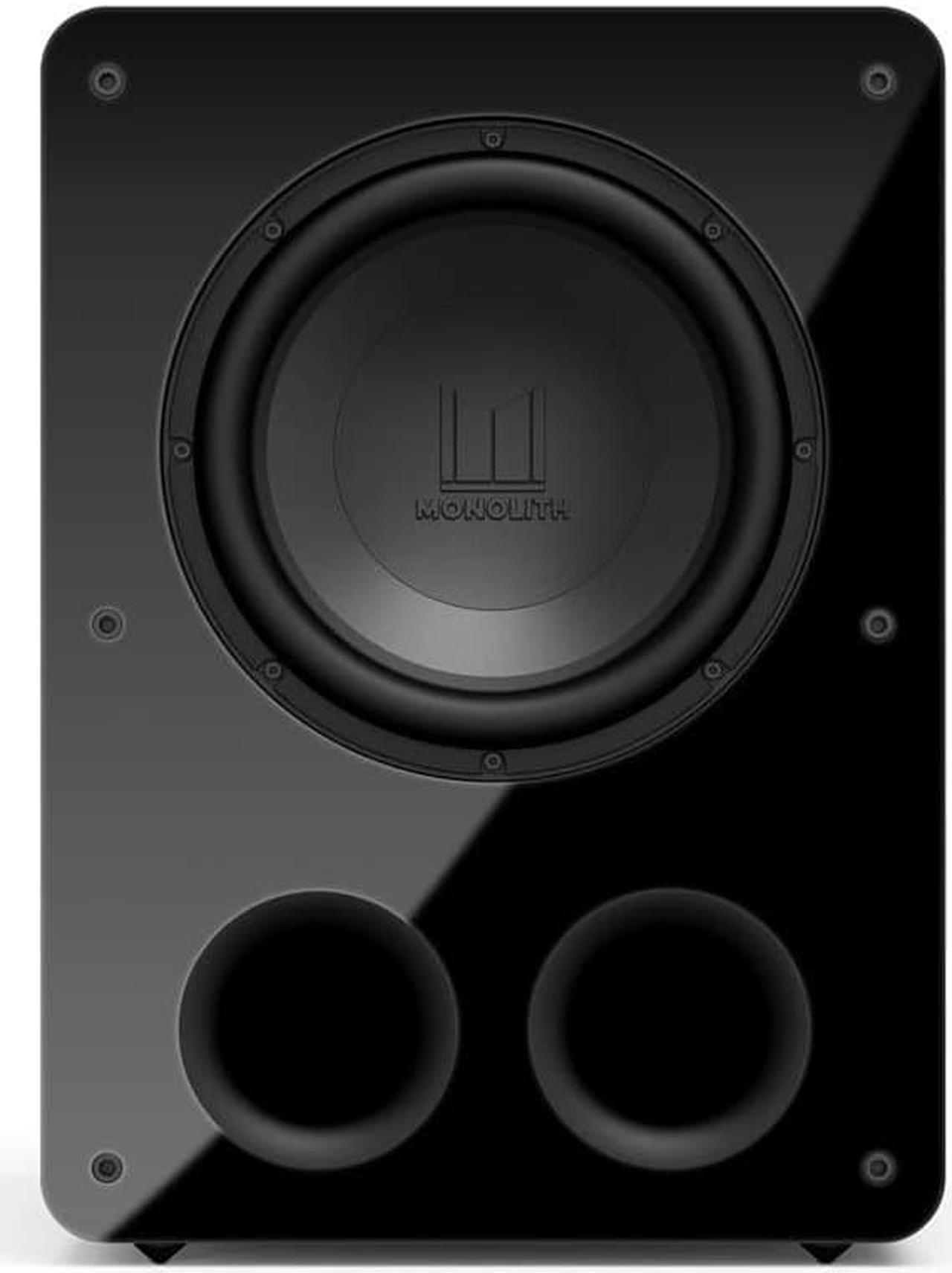 Alt view image 3 of 10 - Monoprice Monolith M-12 V2 12in THX Certified Ultra 500 Watt Powered Subwoofer, Massive Output, Low Distortion, Vented HDF Cabinet