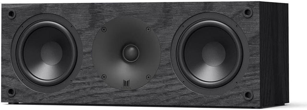 Monoprice Monolith C4 Center Channel Speaker (Each) Powerful Woofers, Punchy Bass, High Performance Audio, For Home Theater System - Audition Series