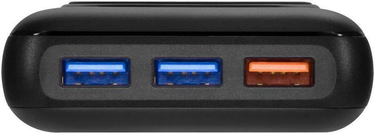 Alt view image 2 of 6 - Monoprice 20,000 mAh Power Bank with Wireless Charging, PD 20W and QC 3.0 Fast Charging, Built-In Digital LCD Display, Charge Up to 5 Devices Simultaneously, For iPhone and Android Devices