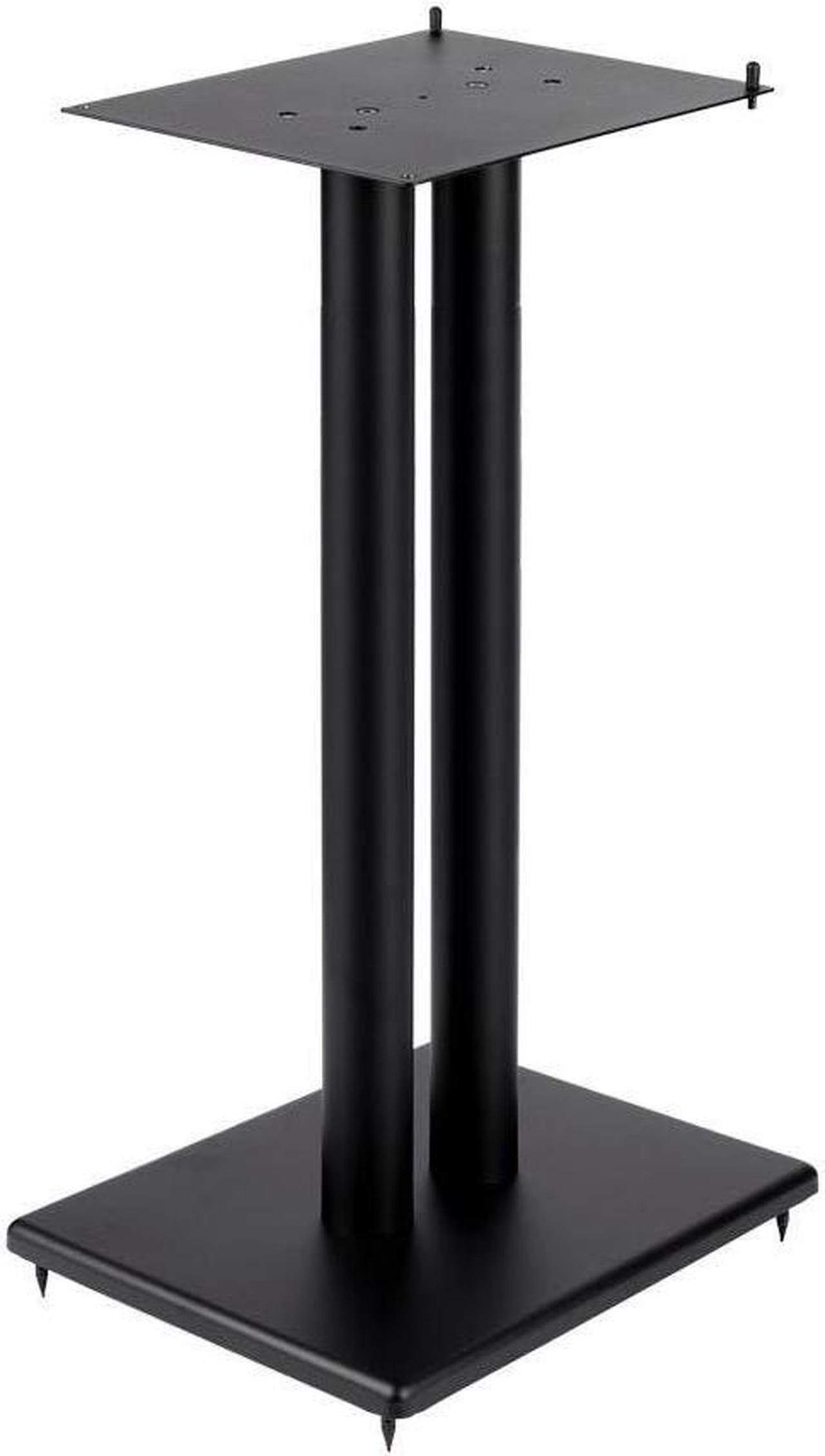 Monoprice Monolith 32in Steel Speaker Stand with Adjustable Top Plate (Each) Hold Speakers Weighing Up To 75 Pounds, ScratchResistant, Perfect For Center or Bookshelf Speakers