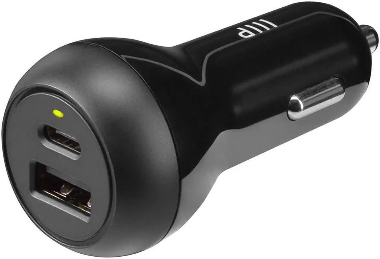 Main image of Monoprice 2-Port 39W USB Car Charger | Compatible with iPhone 13/12/11 pro/XR/x/7/6s, iPad Air 2/Mini 3, Samsung Note 9/S10/S9/S8