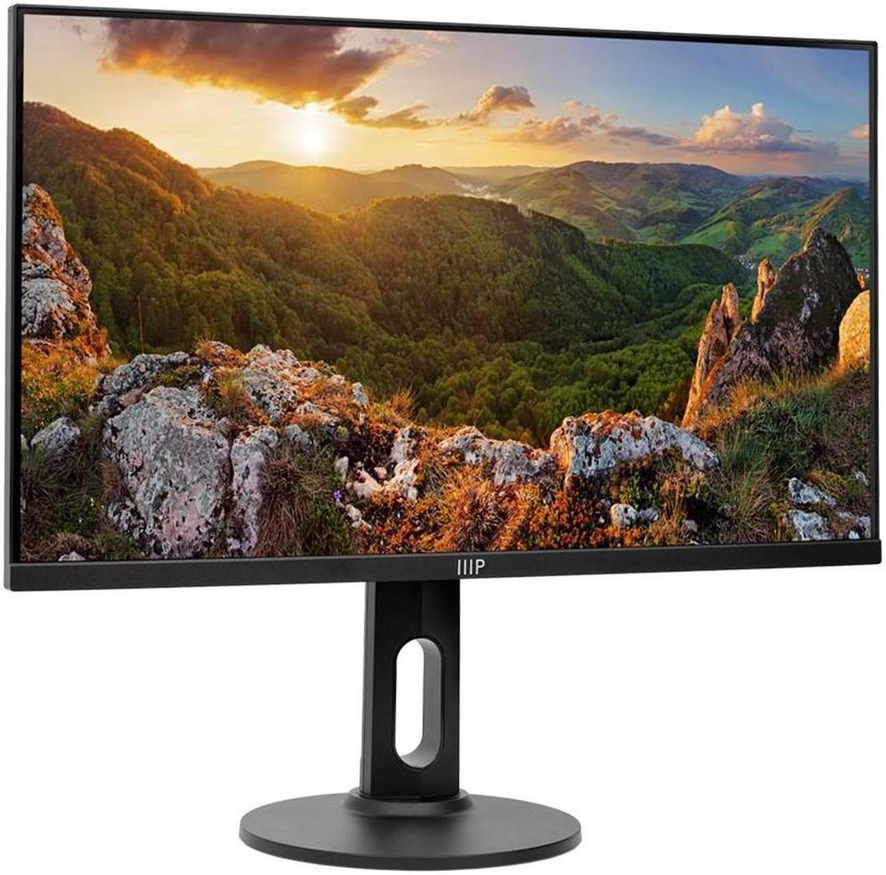 Alt view image 2 of 6 - Monoprice 27in CrystalPro Monitor - IPS, 4K UHD, 60Hz, PD 65W USB-C, Height Adjustable Stand