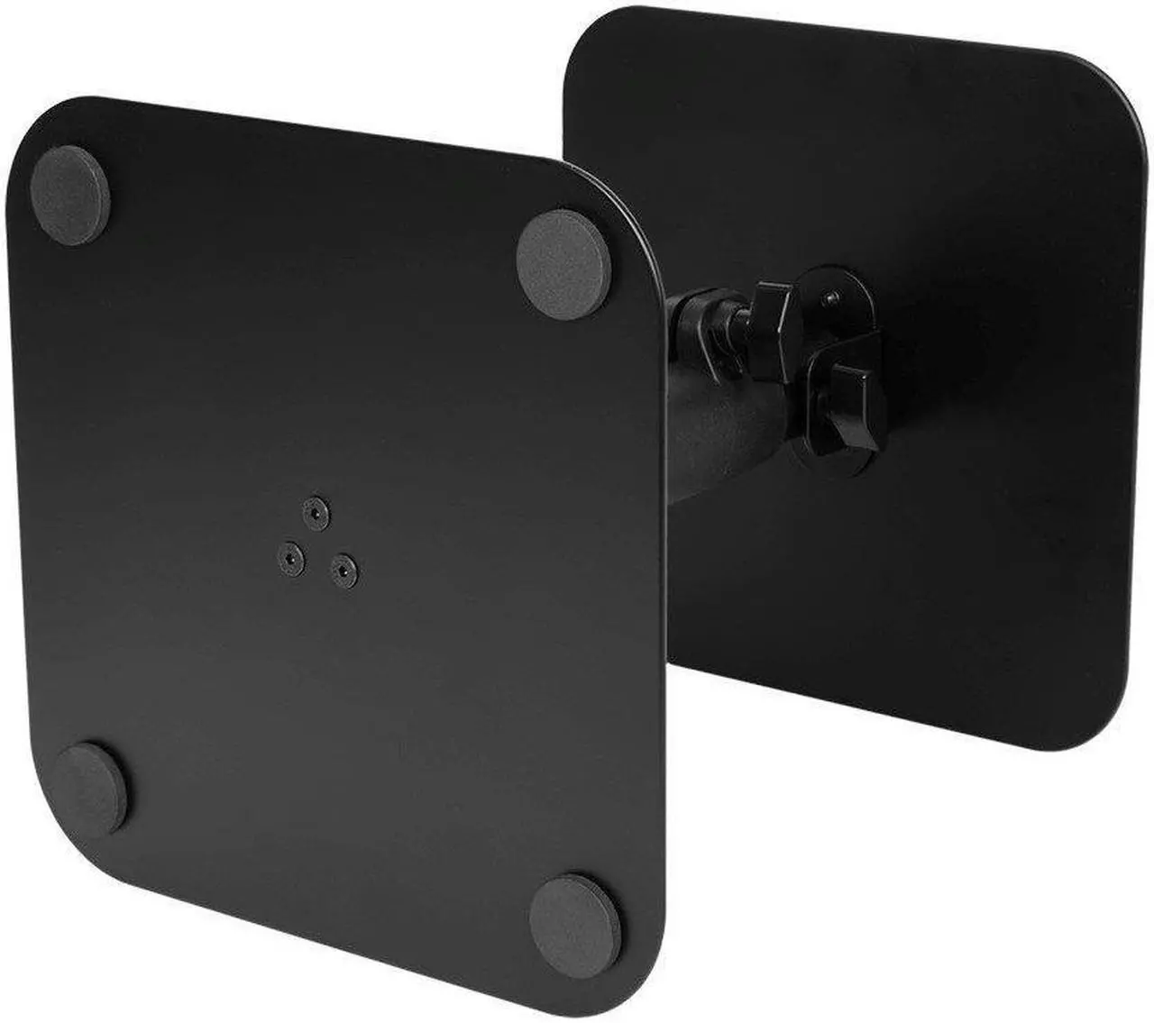 Alt view image 6 of 6 - Monoprice Desktop Freestanding Speaker Stands Pair Adjustable with Cable Management, For Medium/Large Bookshelf Studio Monitor Speakers