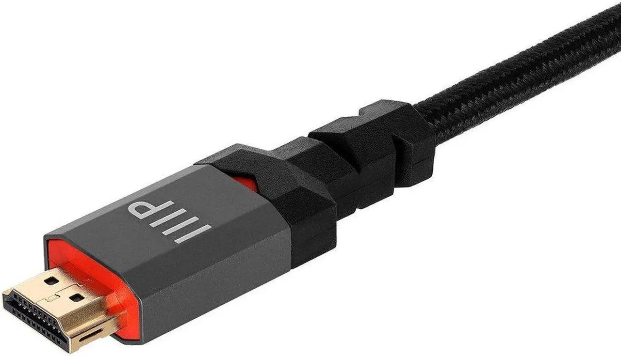 Alt view image 3 of 6 - Monoprice 8K Certified Ultra High Speed HDMI Cable - 3 Feet - Black | Braided - HDMI 2.1, 8K@60Hz, 4k@120Hz, 48Gbps, HDR, VRR, CL3 In-Wall Rated