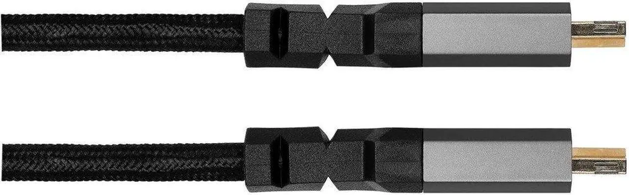 Alt view image 6 of 6 - Monoprice 8K Certified Ultra High Speed HDMI Cable - 3 Feet - Black | Braided - HDMI 2.1, 8K@60Hz, 4k@120Hz, 48Gbps, HDR, VRR, CL3 In-Wall Rated