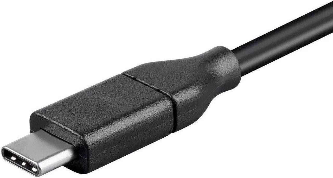 Alt view image 4 of 6 - Monoprice Video Cable - 9 Feet - Black | USB Type C to HDMI 3.1 Cable - 5Gbps 4K@30Hz