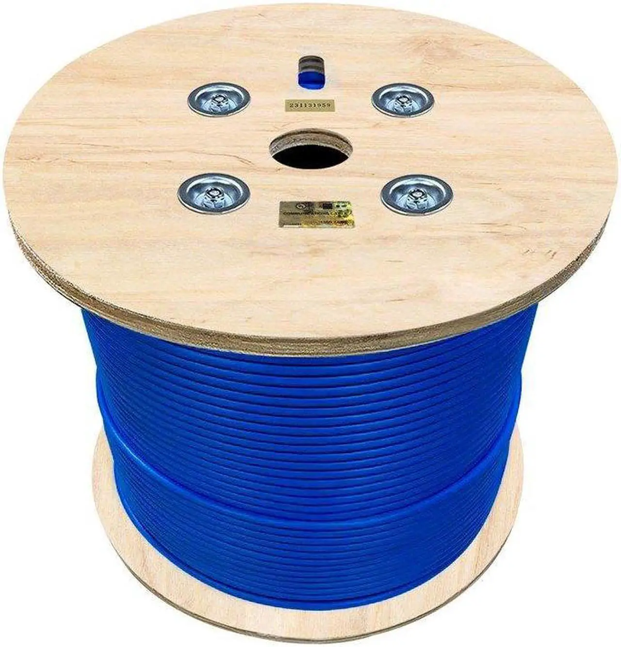 Alt view image 5 of 8 - Monoprice Cat6A Plus Bulk Ethernet Network Cable - 1000 feet - Blue, Bare Copper, 650MHz, UTP, Solid, Riser-Rated (CMR), 23AWG, 10G - Entegrade Series