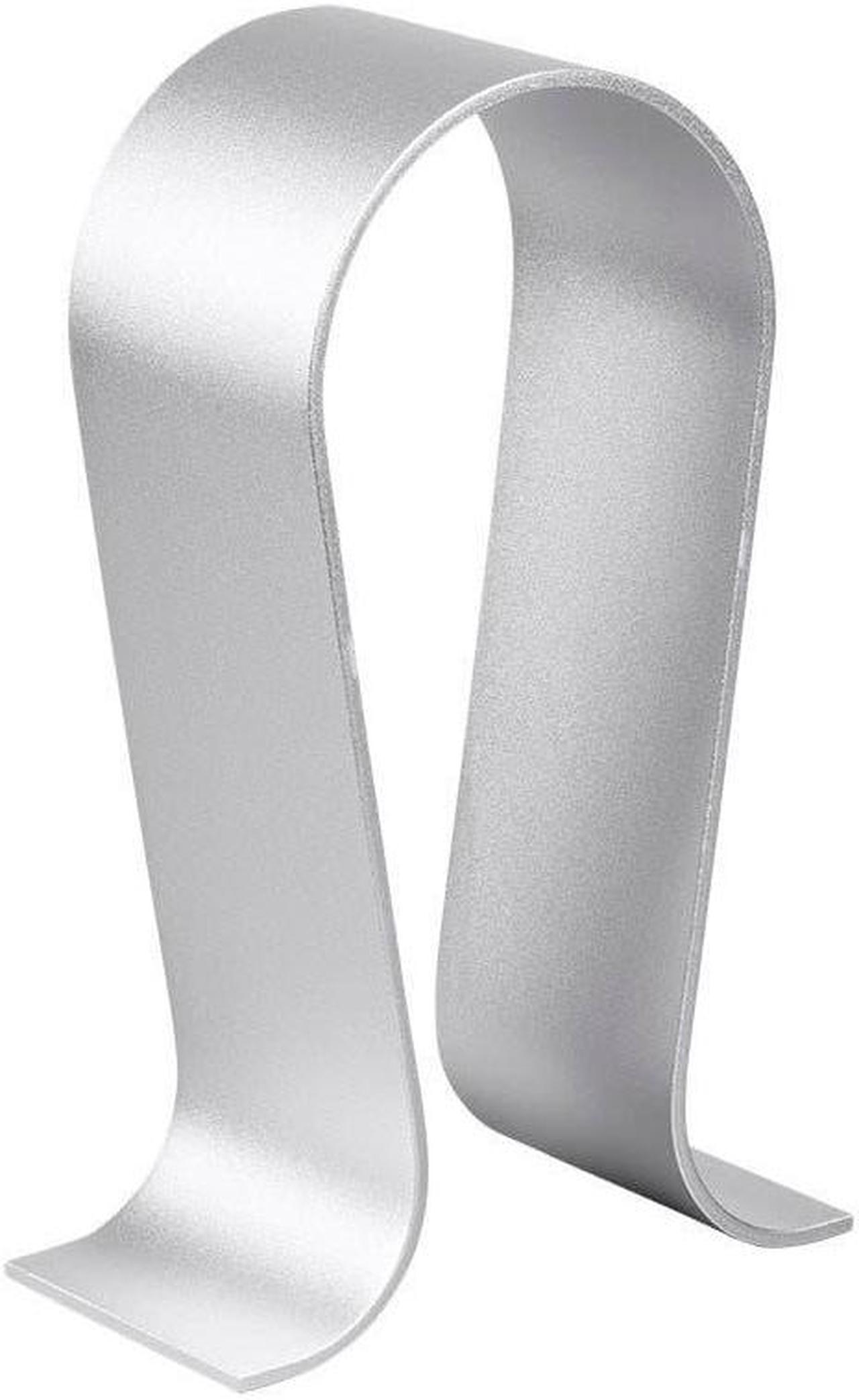 Monoprice Headphone Stand - Silver, Full Aluminum Construction, Solid And Stable, Fits Most Headphones