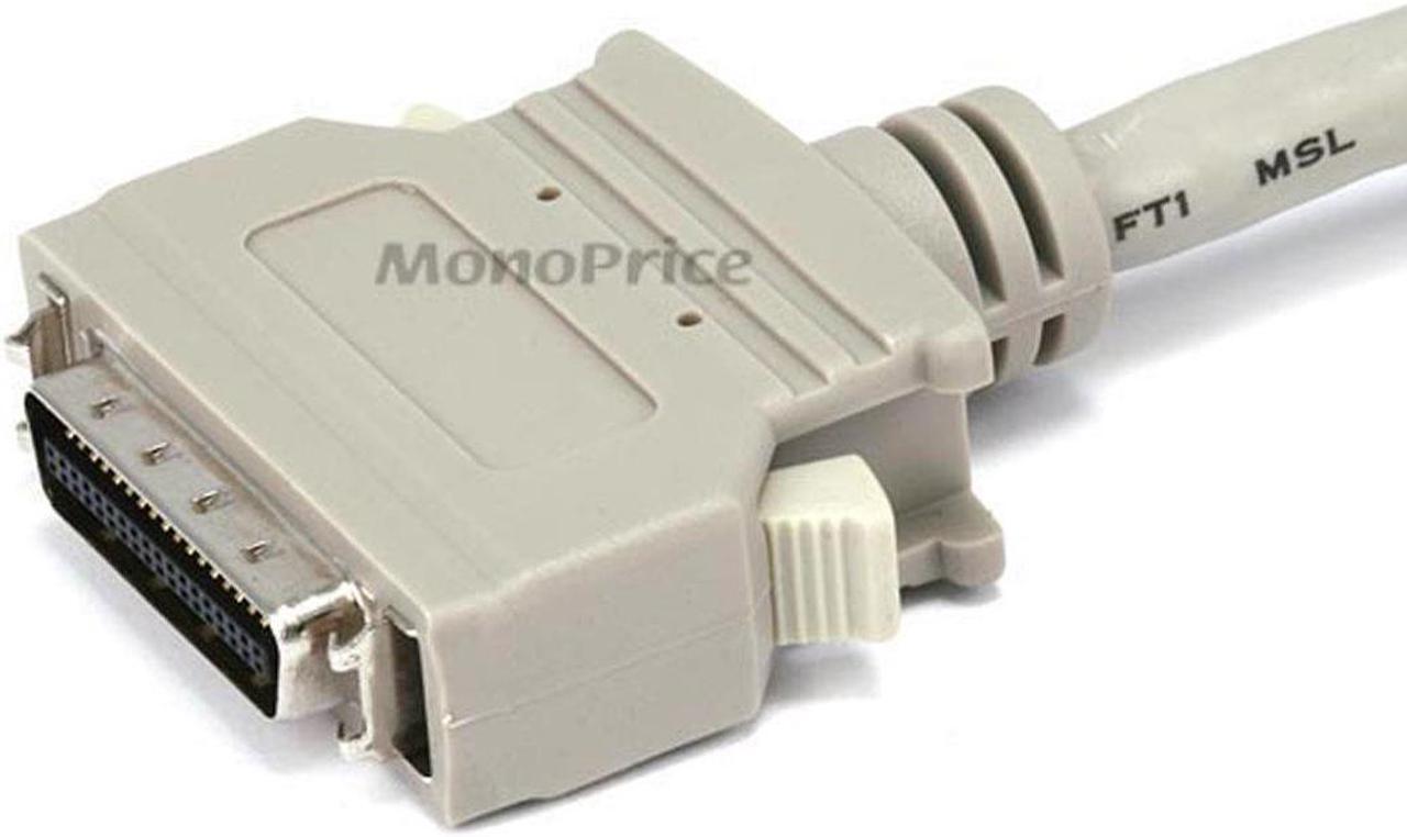Alt view image 3 of 4 - Monoprice 10FT DB-25(IEEE-1284) Male to Mini/Micro Centronic 36(HPCN36) Male Cable [IE]