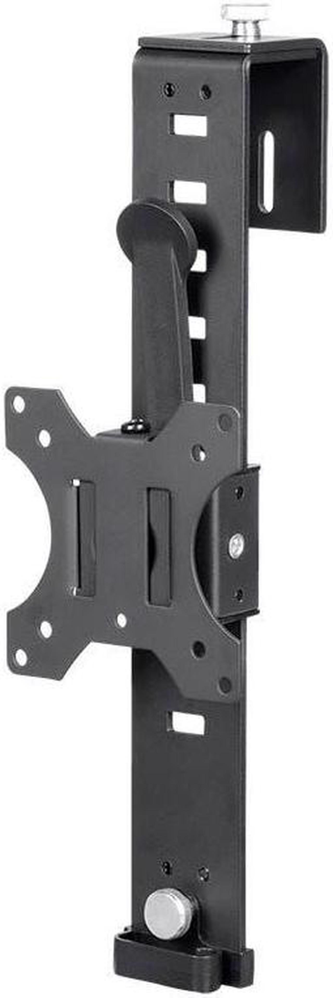 Monoprice Cubicle Flat Panel Monitor Mount - Black | Ultra-Thin, Adjustable Height, Durable - Workstream Collection