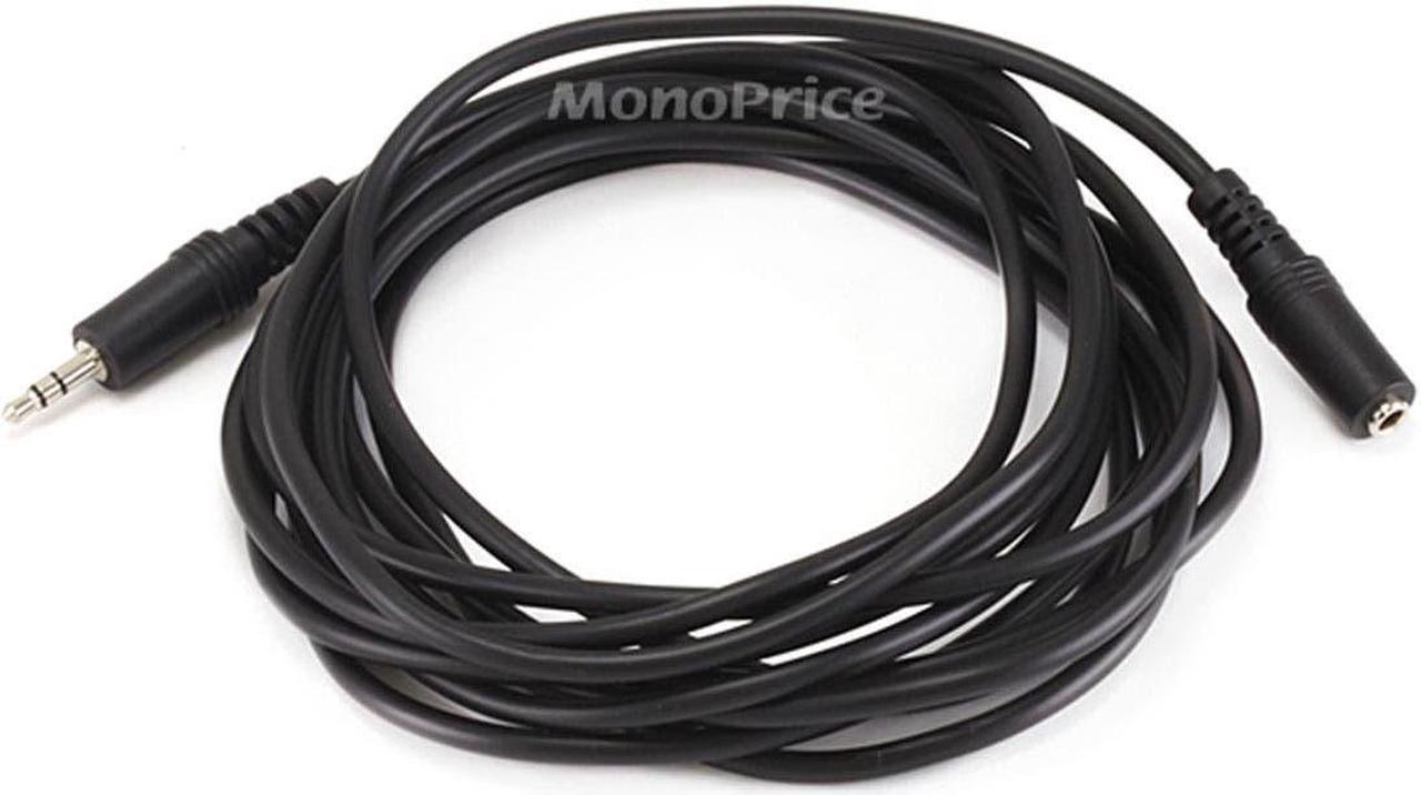 Audio Cable,3.5mm,M/F,12 Ft MONOPRICE 649