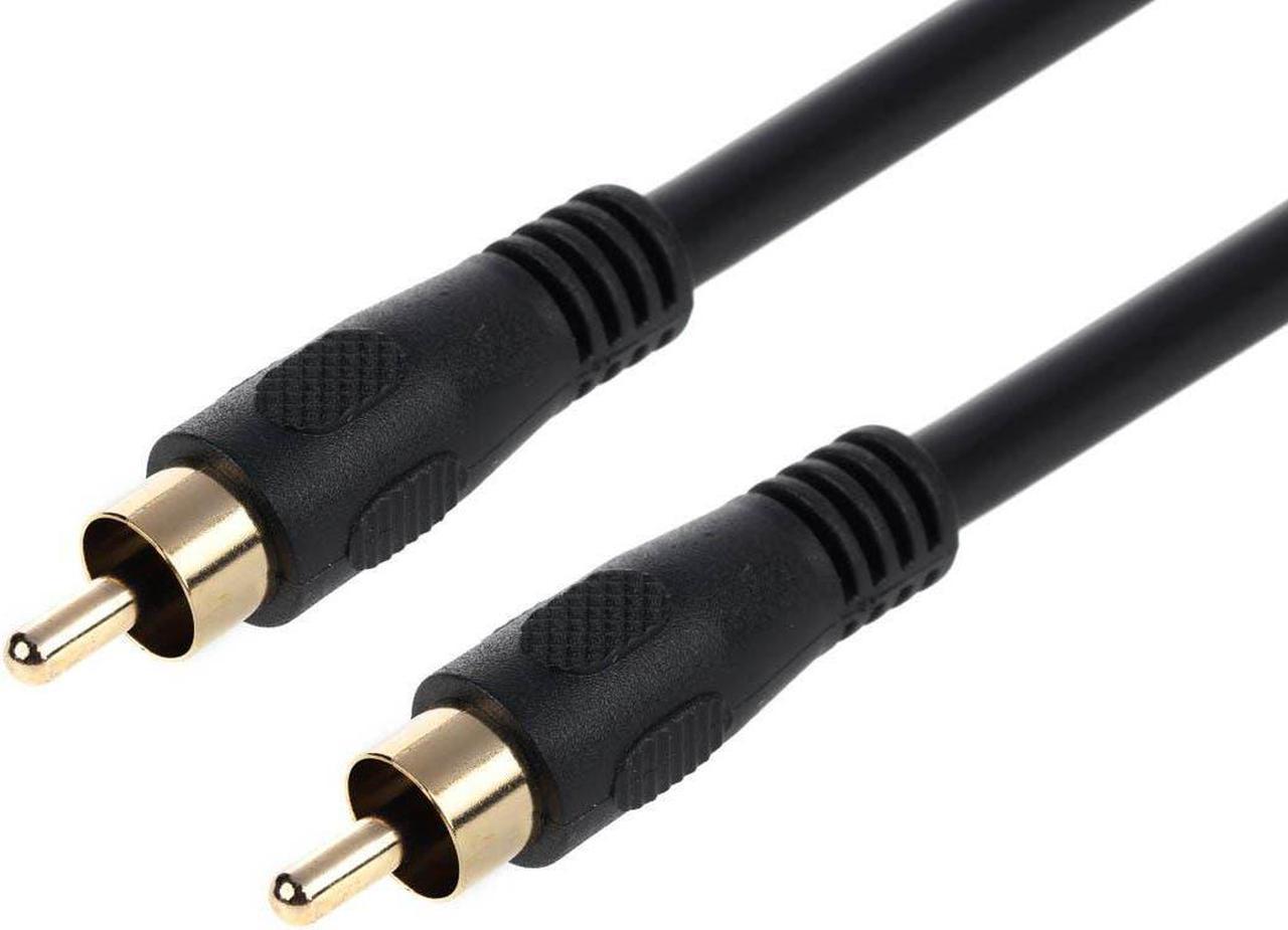 Monoprice 6ft Coaxial Audio/Video RCA Cable M/M RG59U 75ohm (for S/PDIF, Digital Coax, Subwoofer & Composite Video)