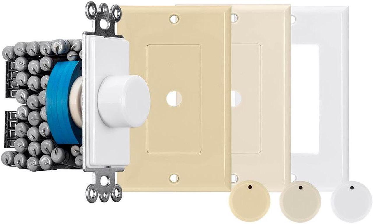 Monoprice 120-Watt Rotary Resistance Speaker Volume Control, 12-Position Switch, 36dB Attenuation, Solderless Speaker Terminals