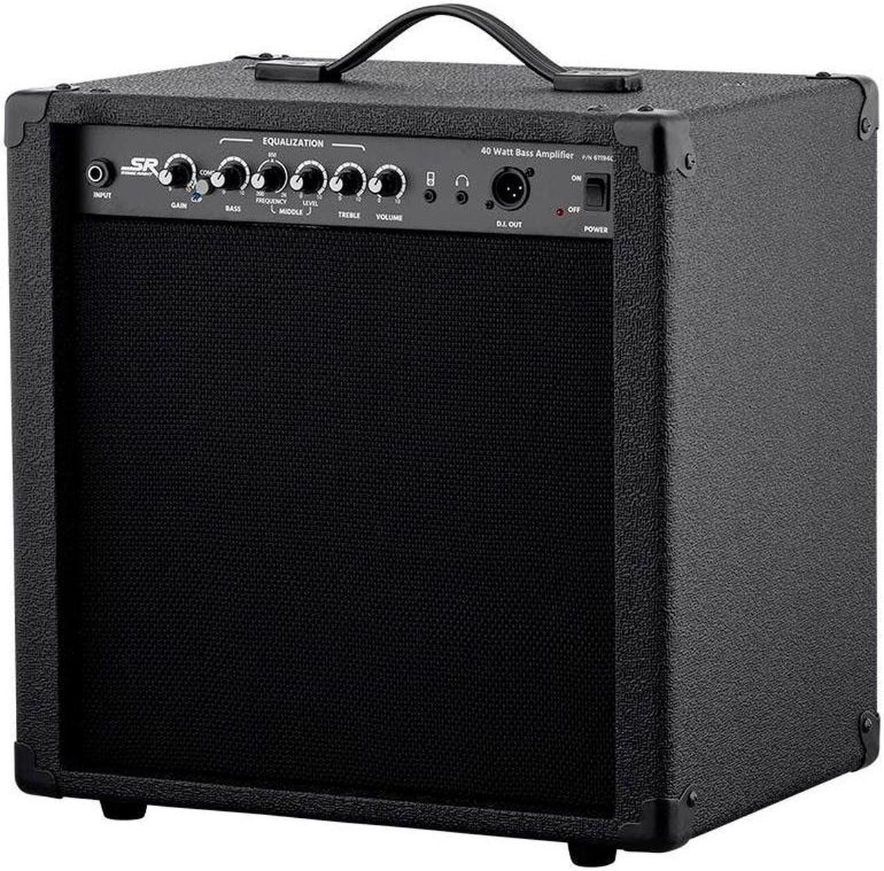 Monoprice 40-Watt 1x10 Bass Combo Amplifier, Built-in Compressor and Direct Injection XLR Output - Stage Right Series