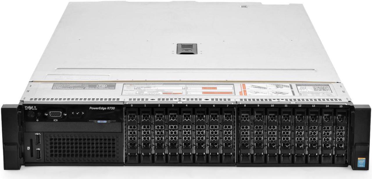 Alt view image 3 of 5 - Dell PowerEdge R730 Server 2x E5-2640v3 2.60Ghz 16-Core 96GB H330 Rails