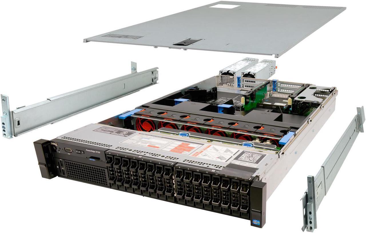 Main image of Dell PowerEdge R720 Server 3.00Ghz 20-Core 256GB 8x NEW 2TB SSD H710P Rails