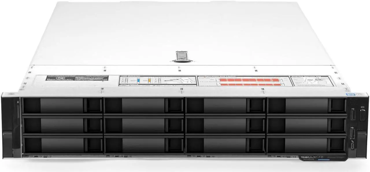 Alt view image 3 of 5 - Dell PowerEdge R740xd Server 2.40Ghz 40-Core 192GB 8x 8TB 12G HBA330