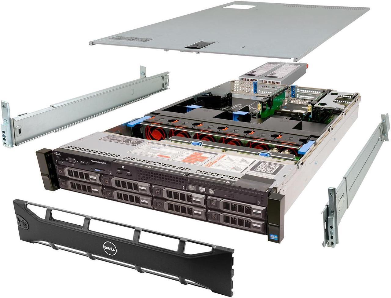 Main image of Dell PowerEdge R720 Server 2x E5-2667v2 3.30Ghz 16-Core 128GB H310 Rails
