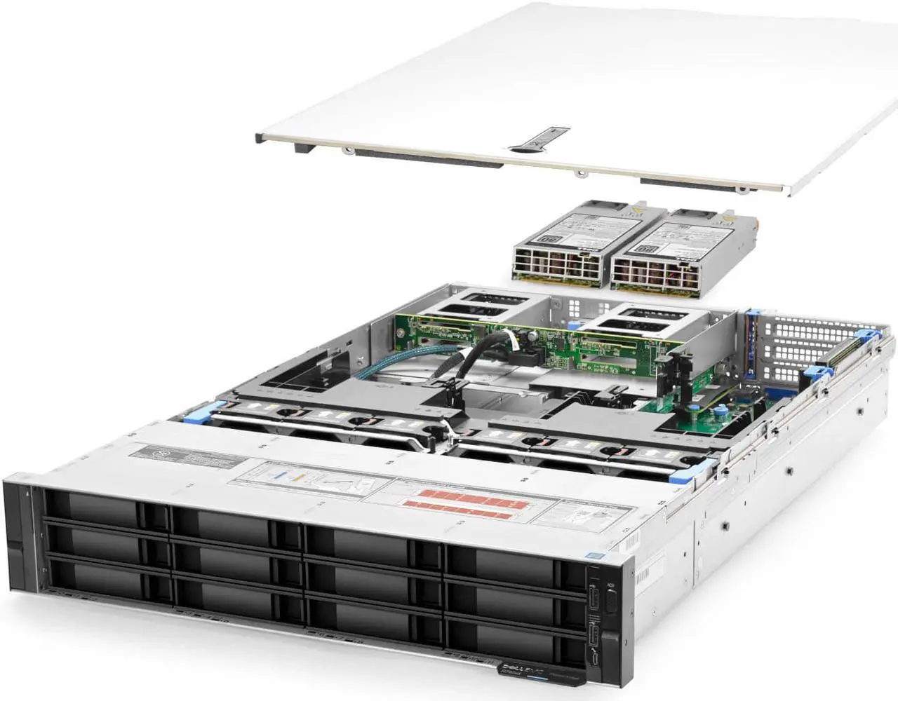 Main image of Dell PowerEdge R740xd Server 2.40Ghz 40-Core 192GB 8x 8TB 12G HBA330