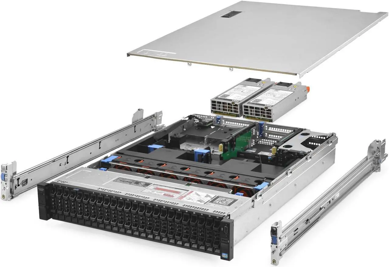 Main image of Dell PowerEdge R720xd Server 2.90Ghz 12-Core 144GB 3x 400GB SSD 21x 600GB Rails