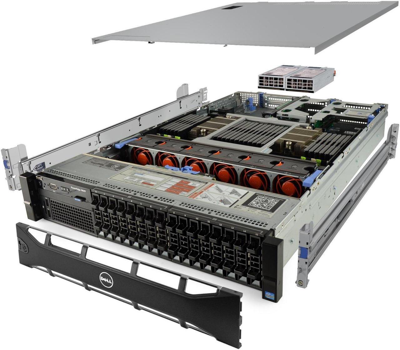 Main image of Dell PowerEdge R820 Server 4x E5-4650v2 2.40Ghz 40-Core 128GB 8x 900GB H710