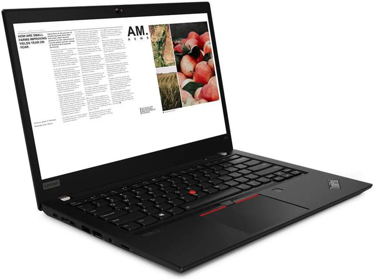 Alt view image 3 of 6 - Lenovo Thinkpad T14 Gen 2 Business Laptop (Intel i5-1135G7, 40GB RAM, 4TB PCIe SSD, 14.0" FHD 1920x1080, Iris Xe Graphics, WiFi-6, Ethernet Port, Linux Mint 20 (Cinnamon))