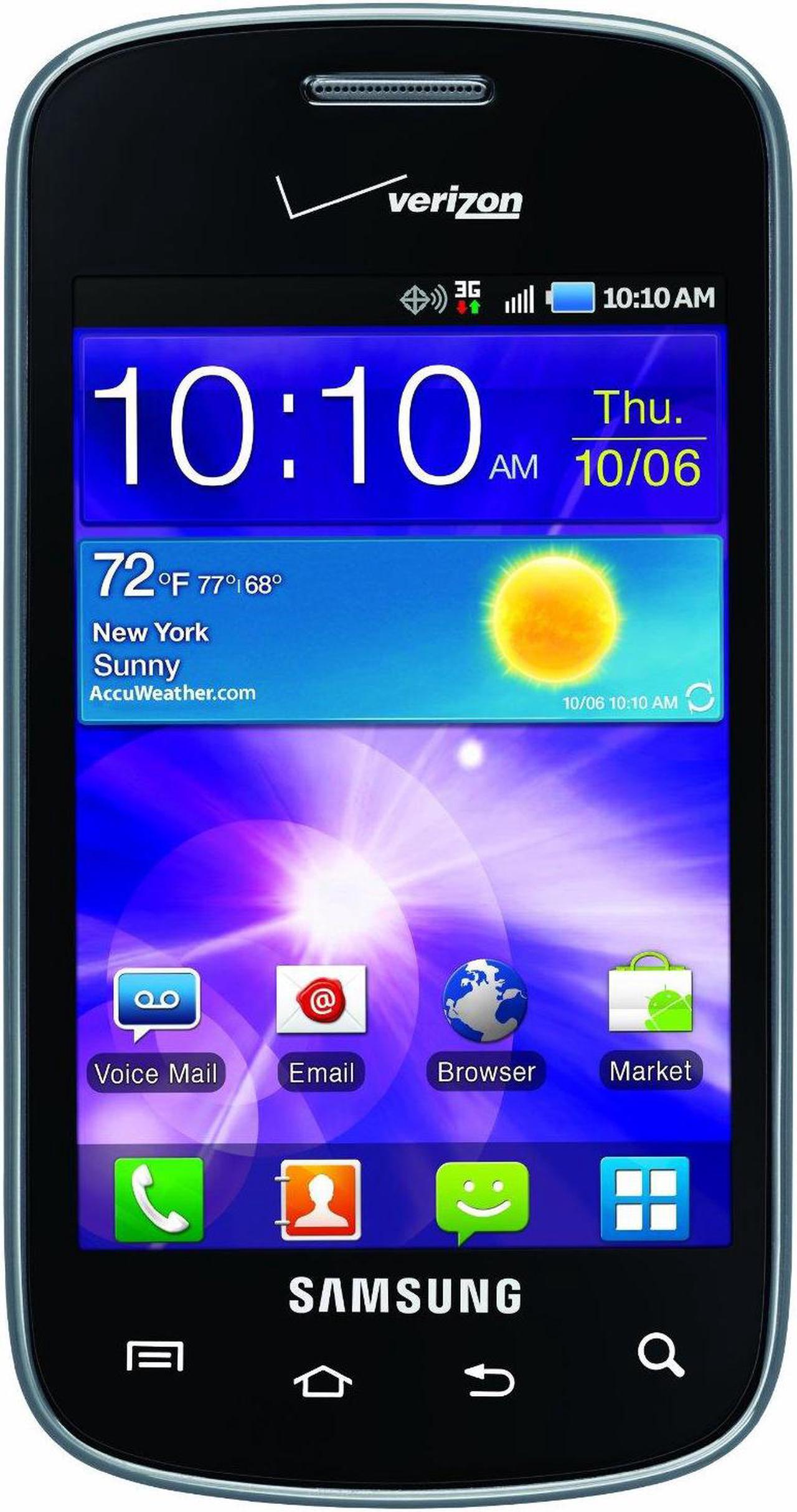 Main image of Samsung Illusion - Prepaid Smart Phone - Fast 3G Connectivity, 3.5" Screen, 2GB microSD, GPS Navigation, Platinum (Verizon)