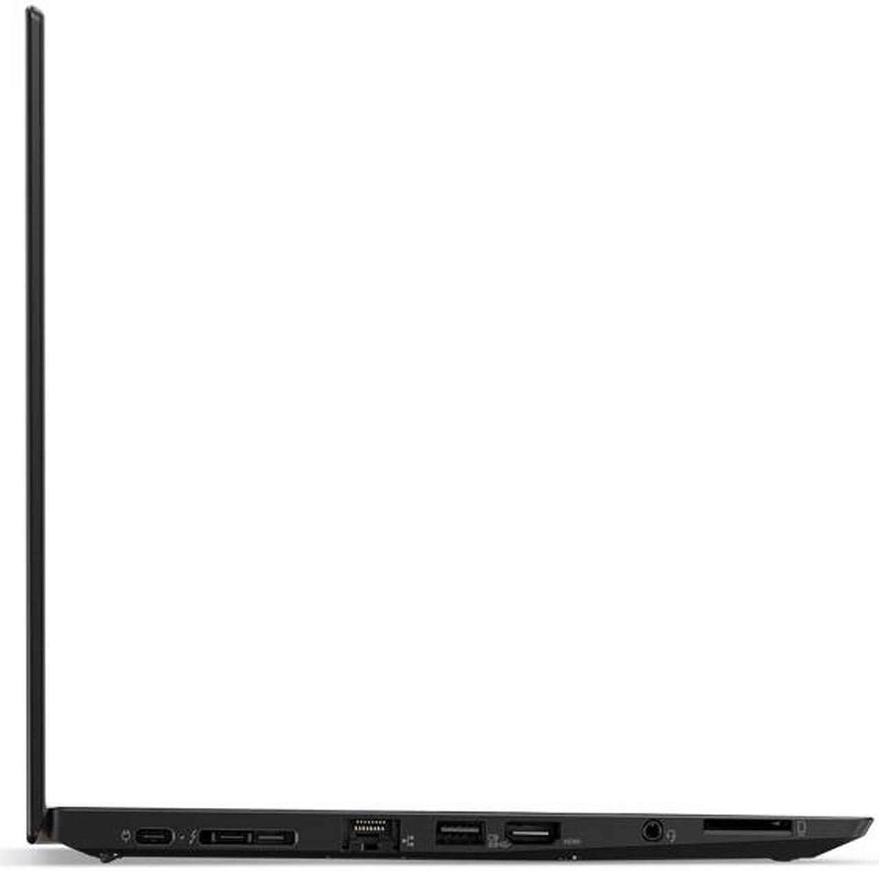Alt view image 3 of 4 - Lenovo ThinkPad T480s Windows 10 Pro Laptop - i7-8550U, 8GB RAM, 512GB PCIe NVMe SSD, 14" IPS WQHD (2560x1440) Matte Display, Fingerprint Reader,   Black