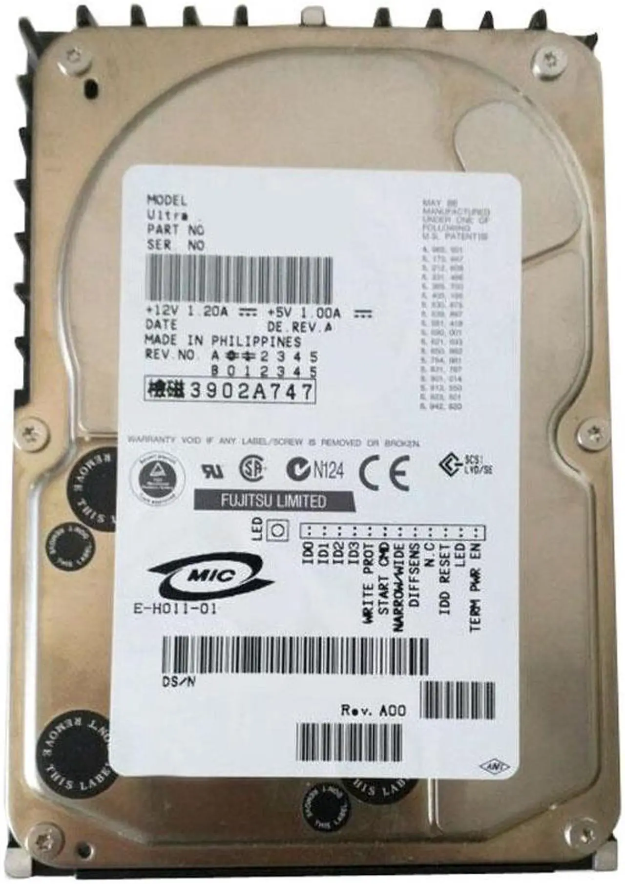 Main image of Fujitsu MAN3184MP - 18.4GB 10K 68-PIN Ultra-160 SCSI 3.5Inch 8MB Cache Hard Drive