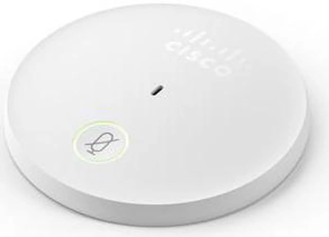 Main image of Cisco Systems Cisco Microphone - 80 Hz to 20 kHz - Wired - 24.61 ft -34 dB - Limit - Omnidirectional - Table Mount - Mini-Phone (CS-MIC-Table-J =)
