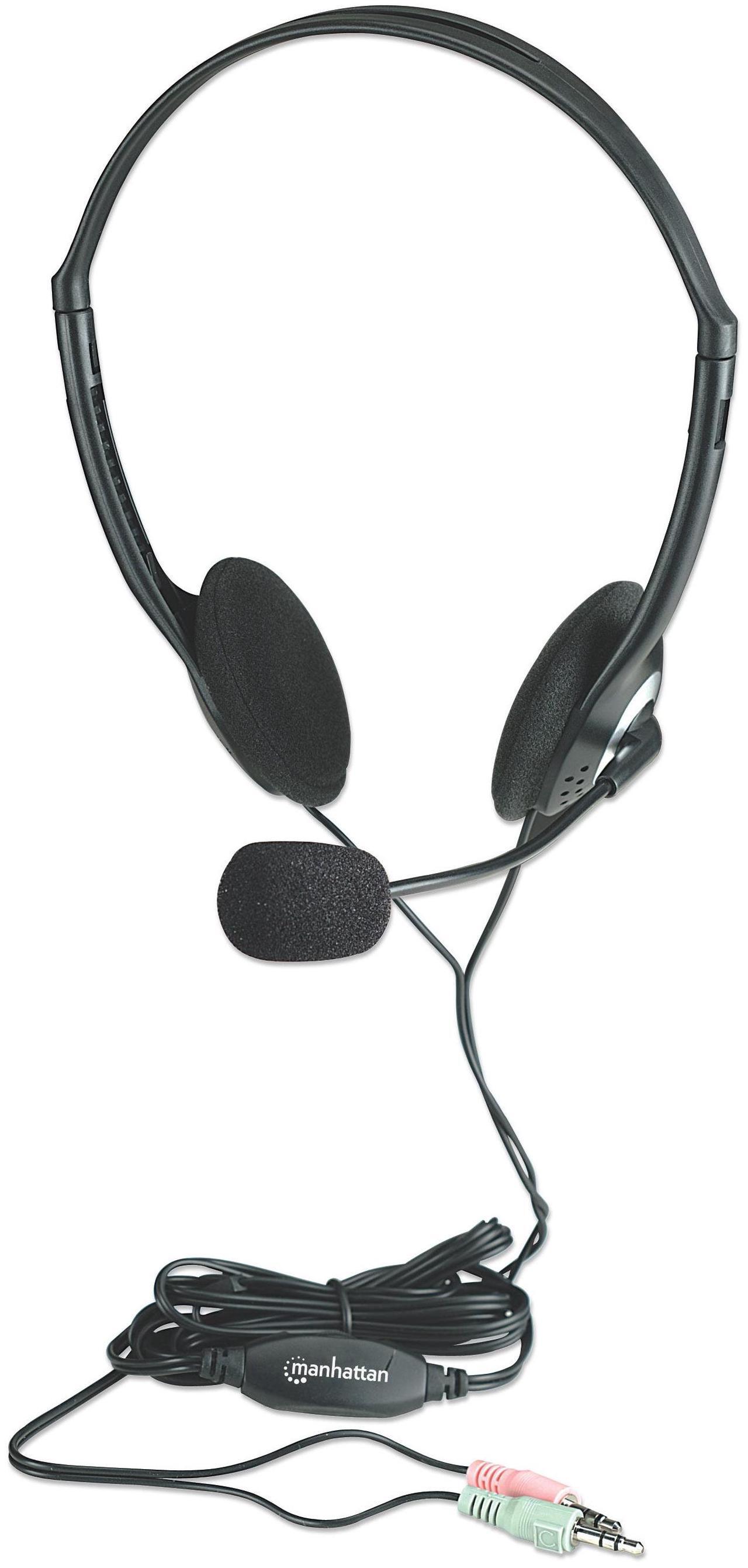 Main image of Manhattan 164429 Lightweight Overhead Stereo Headset -