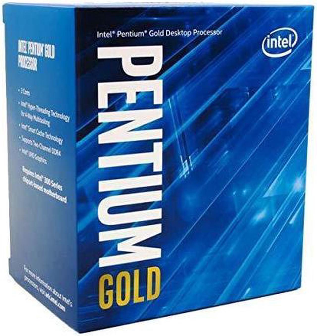 Intel Pentium Gold G5420 Coffee Lake Dual-Core, 4-Thread, 3.8 GHz LGA 1151 (300 Series) 54W BX80684G5420 Desktop Processor Intel UHD Graphics 610