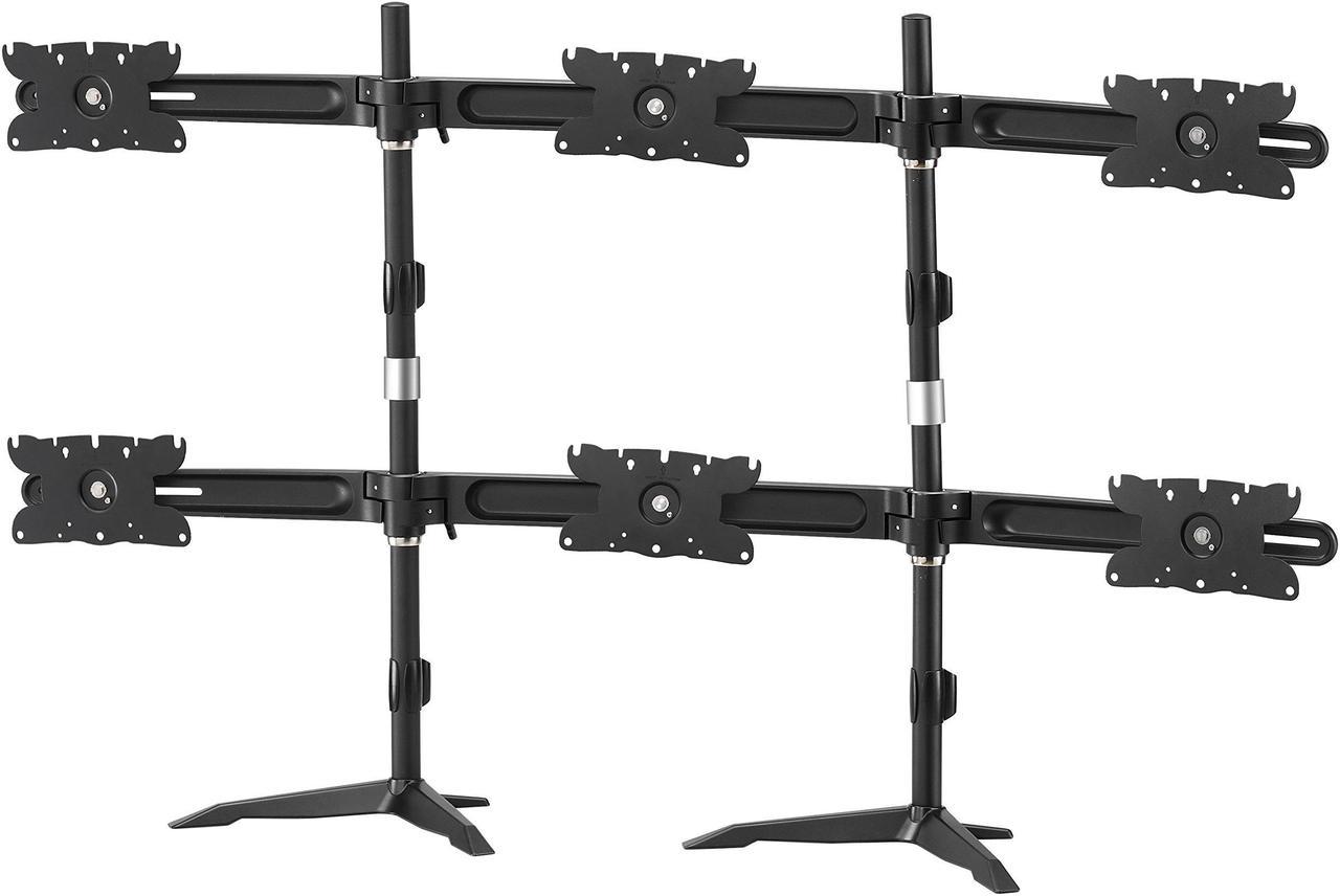 Hex Monitor Ultra Slim Stand Based Desk Mount. Supports 6  32 inch LCD/LED monitors. 200mm x 100mm / 100mm x 100mm / 75mm x 75mm. Also ideal for 26, 27, 28, 29, 30 and 32 inch monitors.