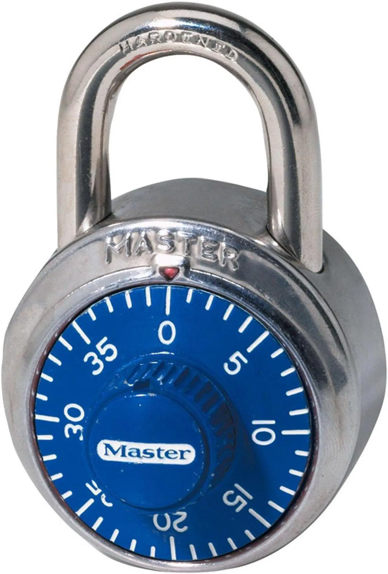 Alt view image 2 of 14 - Master Lock Combination Padlock,2 in,Round,Silver  1506D