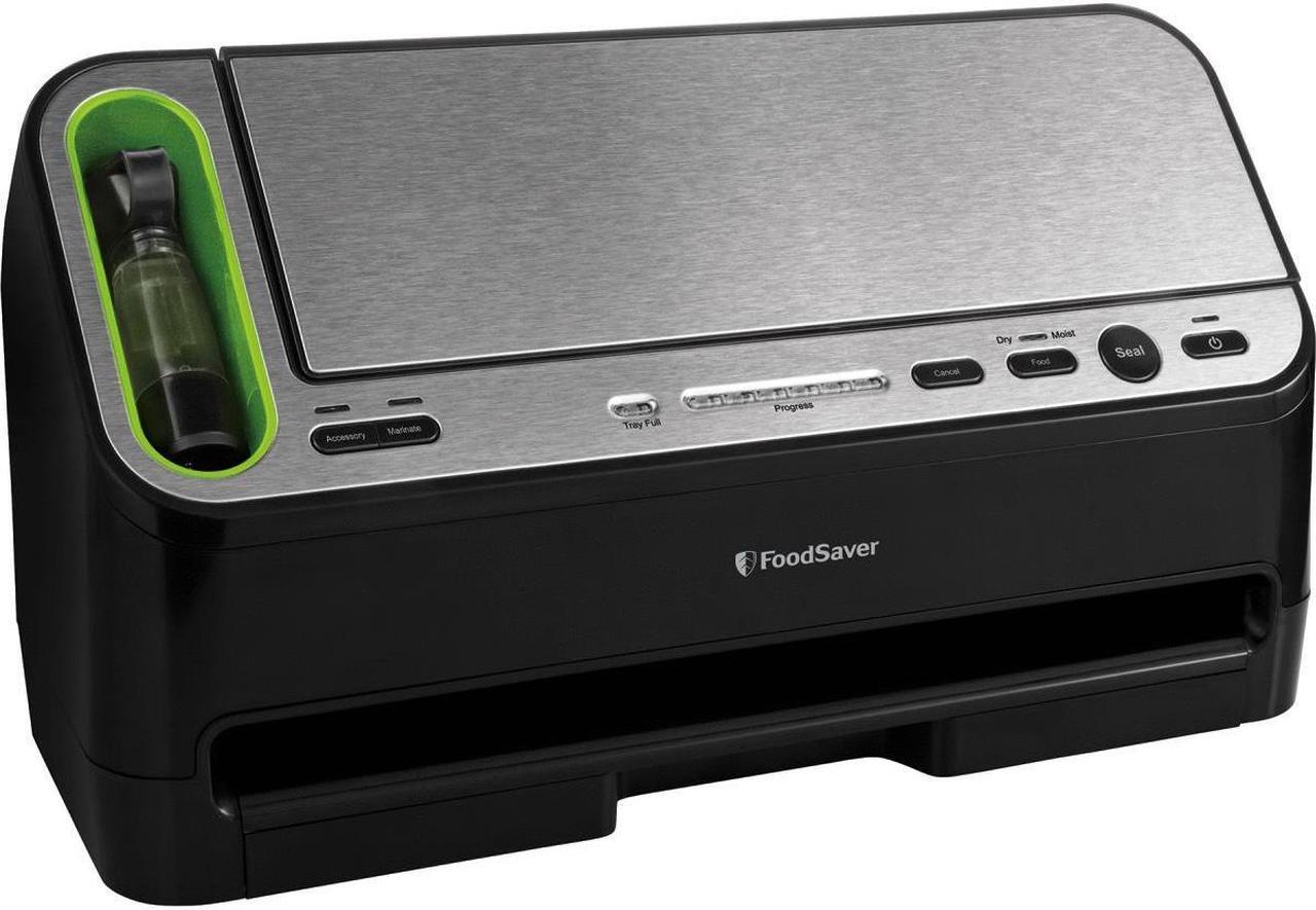 Alt view image 7 of 11 - FoodSaver FSFSSL4440-000 Appliance Vacuum Sealer, Black and Silver