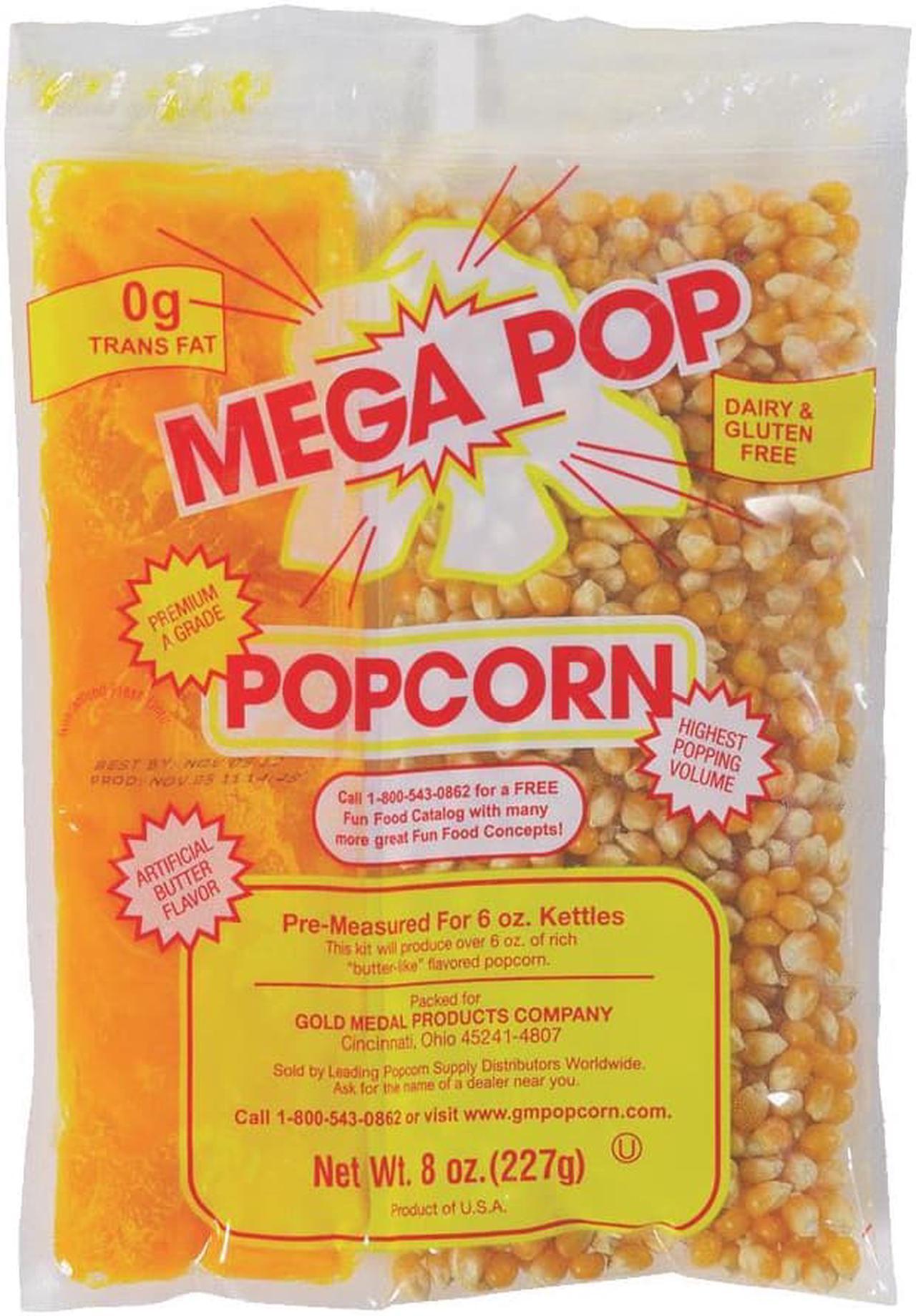 Alt view image 2 of 8 - Popcorn Kit Coconut, 8Oz Kit For 6 Oz Popper, 36 Bags/Box GOLD MEDAL 2836