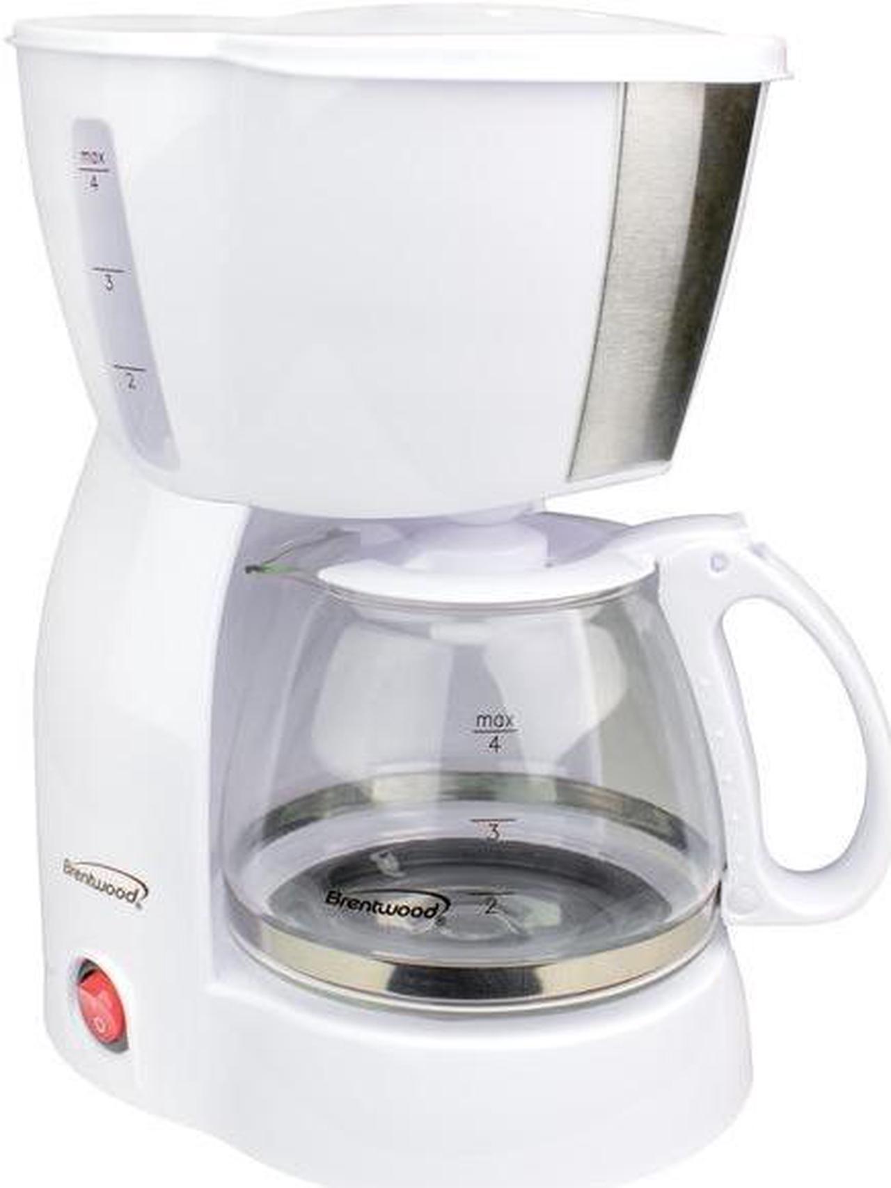 Alt view image 7 of 7 - Brentwood Appliances TS-213W 4-Cup Coffee Maker (White)